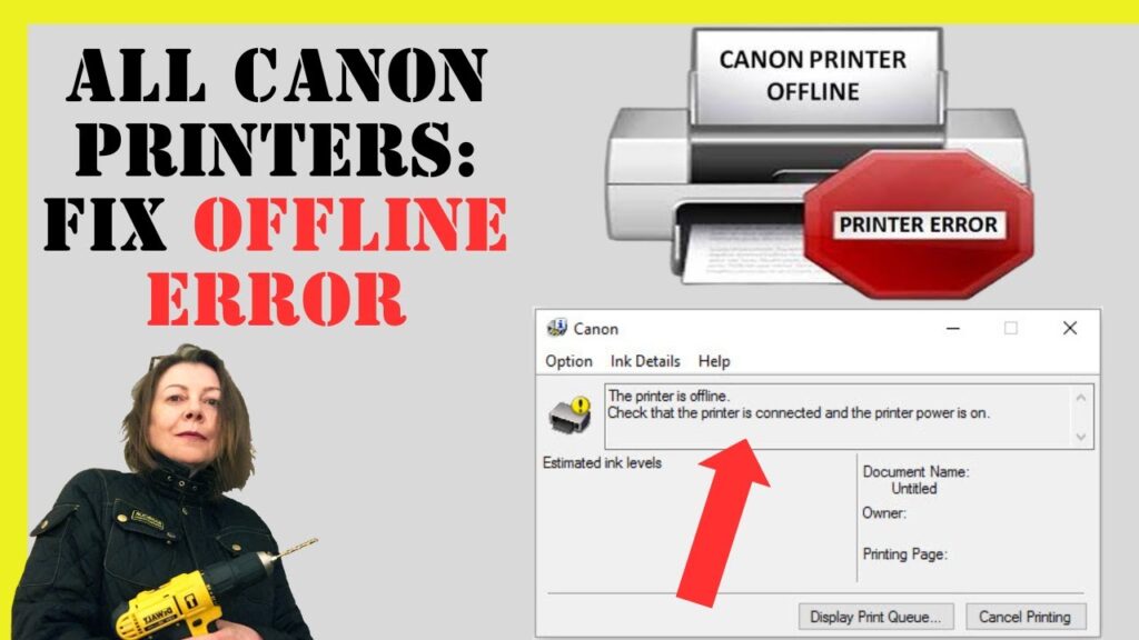 Why is the Canon printer saying it’s offline?